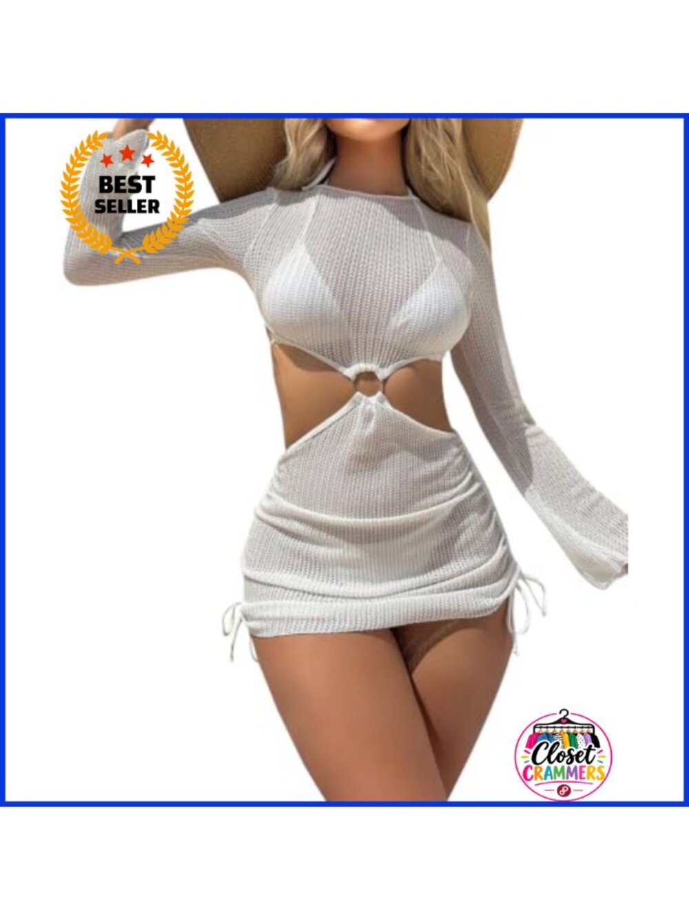 Sexy Cut Out One Piece Swimsuit Cover Up High Cut